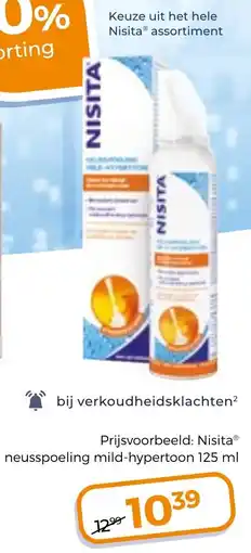 Trekpleister Nisita neusspoeling mild-hypertoon aanbieding
