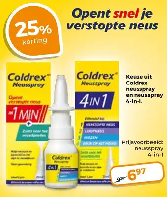 Trekpleister Coldrex Neusspray aanbieding