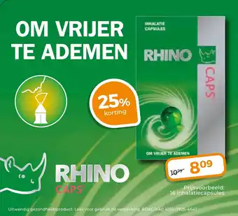 Trekpleister Rhino Caps aanbieding