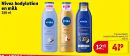 Kruidvat Nivea bodylotion en milk aanbieding