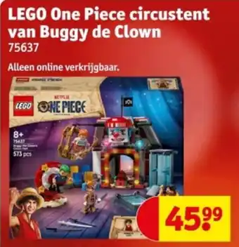 Kruidvat LEGO One Piece circustent van Buggy de Clown aanbieding