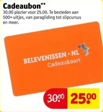 Kruidvat Cadeaubon aanbieding