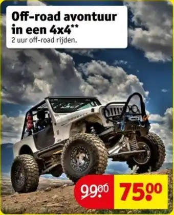 Kruidvat Off-road avontuur in een 4x4 aanbieding