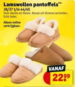 Kruidvat Lamswollen pantoffels aanbieding