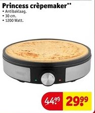 Kruidvat Princess crèpemaker aanbieding