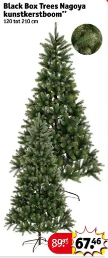 Kruidvat Black Box Trees Nagoya kunstkerstboom aanbieding