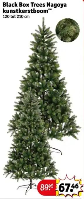 Kruidvat Black Box Trees Nagoya kunstkerstboom aanbieding
