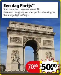 Kruidvat Een dag Parijs aanbieding