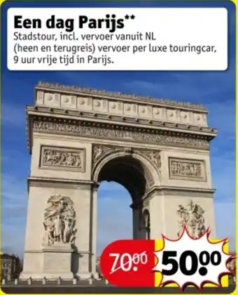Kruidvat Een dag Parijs aanbieding