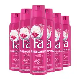 Plein.nl 6x Fa Deodorant Spray Pink Passion aanbieding