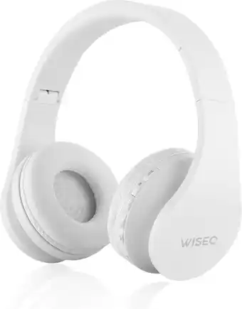 Bol.com WiseQ Draadloze Koptelefoon Voor Kinderen - Bluetooth 5.0 - Wit - Verstelbaar - Kinderkoptelefoon aanbieding