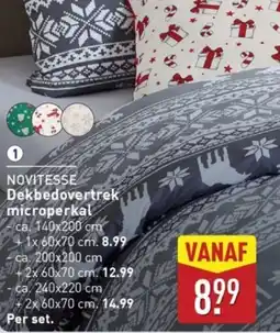 ALDI Novitesse dekbedovertrek microperkal aanbieding