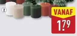 ALDI Winter of kerstkaarsen Rustiek aanbieding