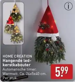 ALDI Home creation hangende ledkerstkabouter aanbieding