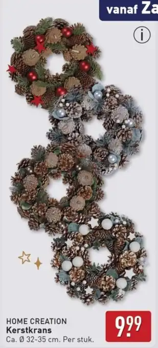 ALDI Home creation kerstkrans aanbieding