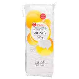 Kruidvat Kruidvat 100% Cotton Zigzag Watten aanbieding