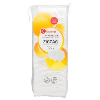 Kruidvat Kruidvat 100% Cotton Zigzag Watten aanbieding