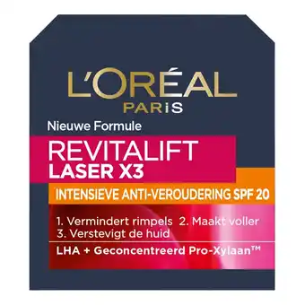 Kruidvat L'Oréal Paris Revitalift Laser SPF25 Anti-Rimpel Dagcrème aanbieding