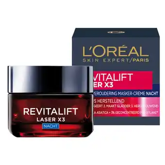 Kruidvat L'Oréal Paris Revitalift Laser Anti-Rimpel Nachtcrème aanbieding