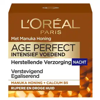Kruidvat L'Oréal Paris Age Perfect Intensief Voedende Nachtcrème aanbieding