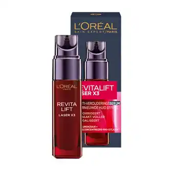 Kruidvat L'Oréal Paris Revitalift Laser X3 Anti-Rimpel Serum aanbieding