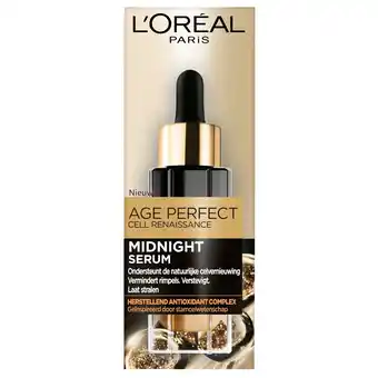 Kruidvat L'Oréal Paris Age Perfect Cell Renaissance Midnight Serum aanbieding