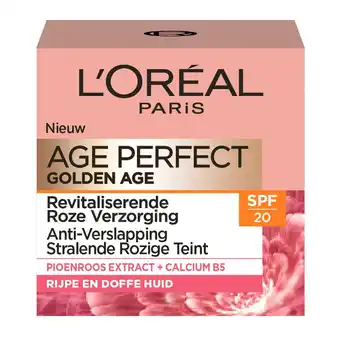 Kruidvat L'Oréal Paris Age Perfect Golden Age SPF20 Versterkende Dagcrème aanbieding