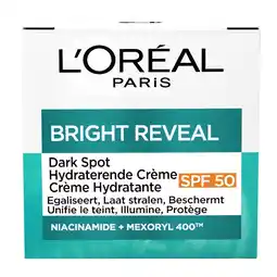 Kruidvat L'Oréal Paris Bright Reveal Dark Spot SPF50 Hydraterende Crème aanbieding
