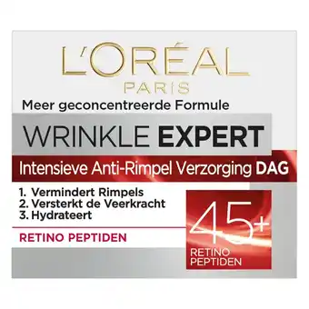 Kruidvat L’Oréal Paris Wrinkle Expert 45+ Anti-Rimpel Dagcrème aanbieding
