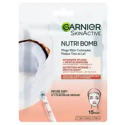Kruidvat Garnier SkinActive Nutri Bomb Kokos Tissuemasker aanbieding