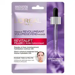 Kruidvat L'Oréal Paris Revitalift Filler Tissuemasker aanbieding