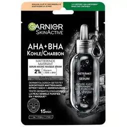 Kruidvat Garnier SkinActive Pure Charcoal Tissuemasker aanbieding
