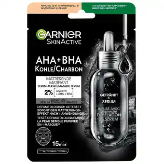 Kruidvat Garnier SkinActive Pure Charcoal Tissuemasker aanbieding
