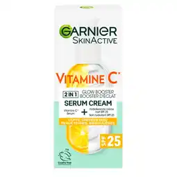 Kruidvat Garnier SkinActive Vitamine C Glow Booster Serum Cream aanbieding