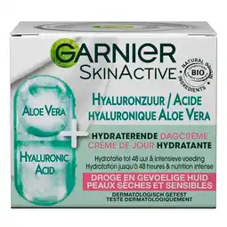 Kruidvat Garnier SkinActive Hyaluronzuur en Aloë Vera Hydraterende Dagcrème aanbieding