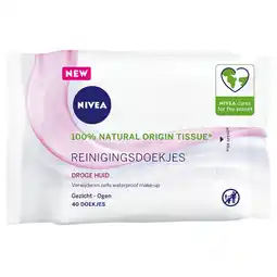 Kruidvat NIVEA 3-In-1 Verzachtende Reinigingsdoekjes aanbieding