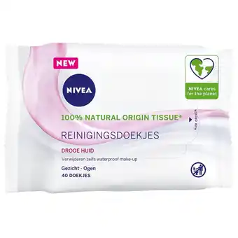 Kruidvat NIVEA 3-In-1 Verzachtende Reinigingsdoekjes aanbieding