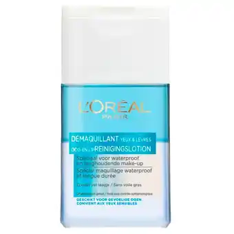 Kruidvat L'Oréal Paris Waterproof Make-Upremover voor Oog en Lippen aanbieding