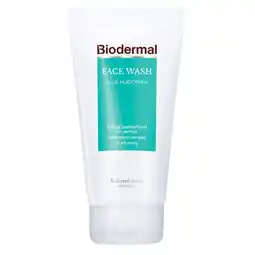 Kruidvat Biodermal Face Wash Gezichtsreiniging voor alle Huidtypen aanbieding