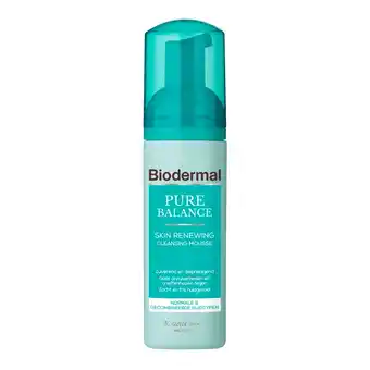 Kruidvat Biodermal Pure Balance Skin Renewing Cleansing Mousse aanbieding