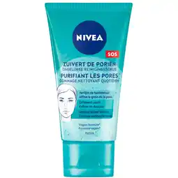 Kruidvat NIVEA Pure Effect Clean Deeper Reinigingsscrub aanbieding