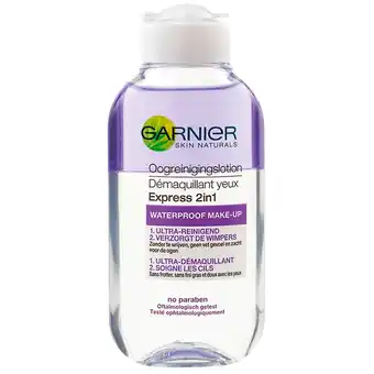 Kruidvat Garnier Skin Naturals Express 2-In-1 Oogreinigingslotion aanbieding
