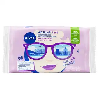 Kruidvat NIVEA Micellar 3-In-1 Reinigingsdoekjes aanbieding