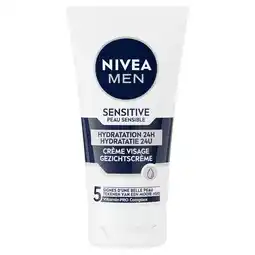 Kruidvat NIVEA Men Sensitive Gezichtscrème aanbieding