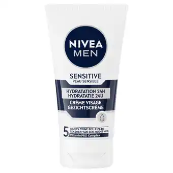 Kruidvat NIVEA Men Sensitive Gezichtscrème aanbieding