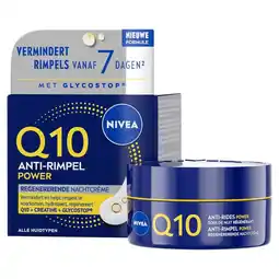 Kruidvat NIVEA Q10 Power Anti-Rimpel Nachtcrème aanbieding