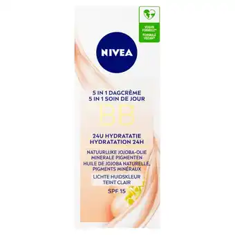 Kruidvat NIVEA 5-In-1 SPF15 Lichte Huidskleur BB Cream aanbieding