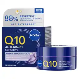 Kruidvat NIVEA Q10 Power Sensitive Anti-Rimpel Nachtcrème aanbieding