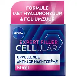 Kruidvat NIVEA Cellular Expert Filler Anti-Age Nachtcrème aanbieding