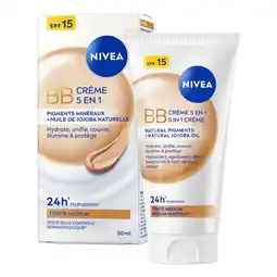 Kruidvat NIVEA 5-In-1 SPF15 Medium Huidskleur BB Cream aanbieding